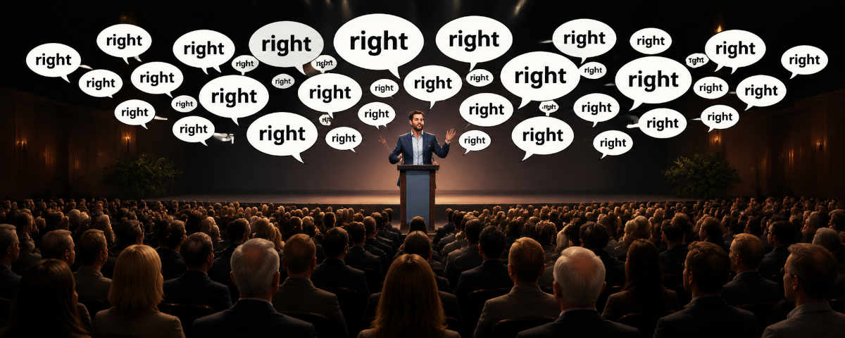 Don’t Say “Right?”  In Public Speaking; it isn’t Right